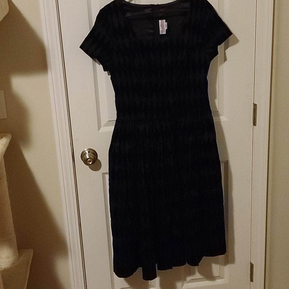Flocked harlequin Gena dress in xl